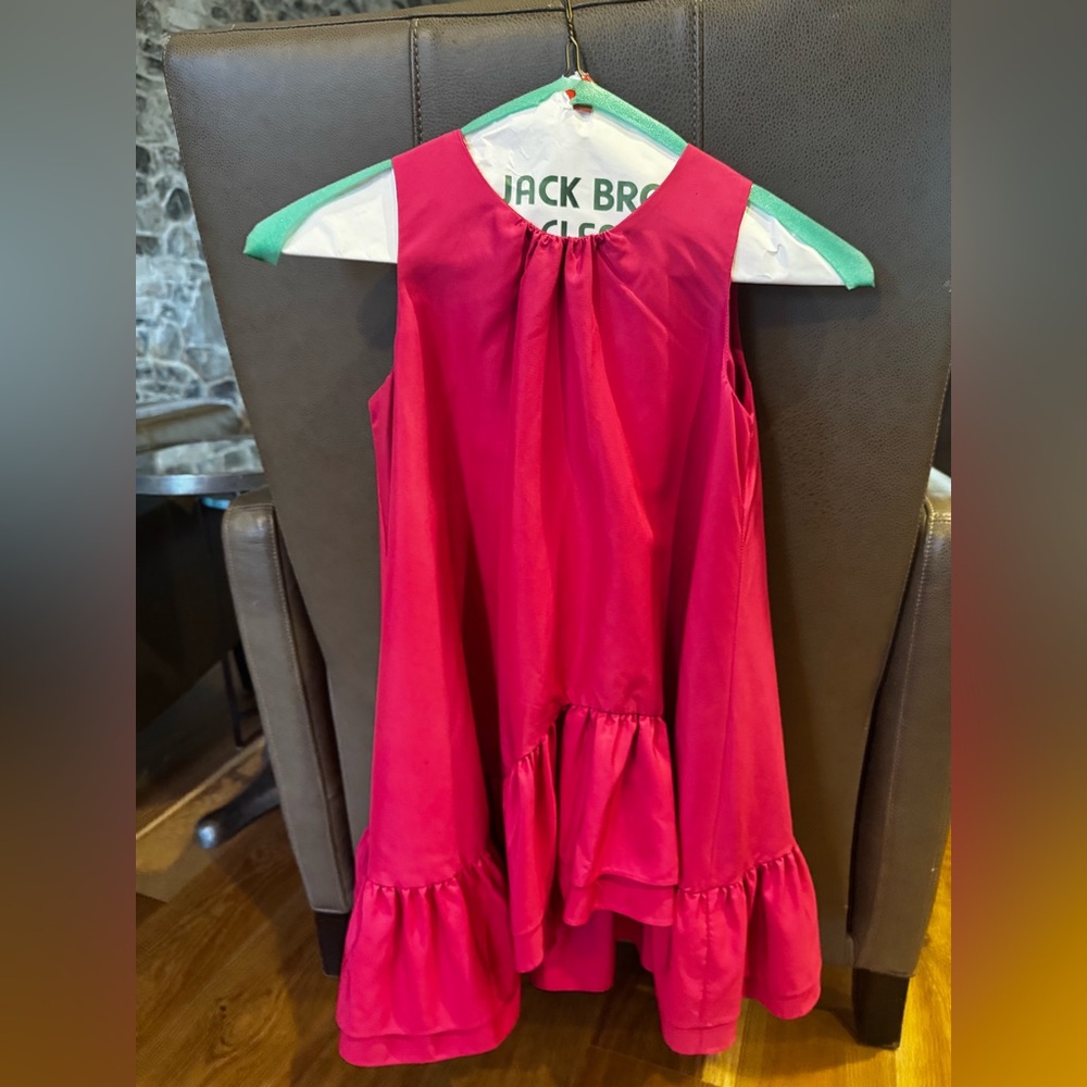 Reiss kids Bright Pink silk high low